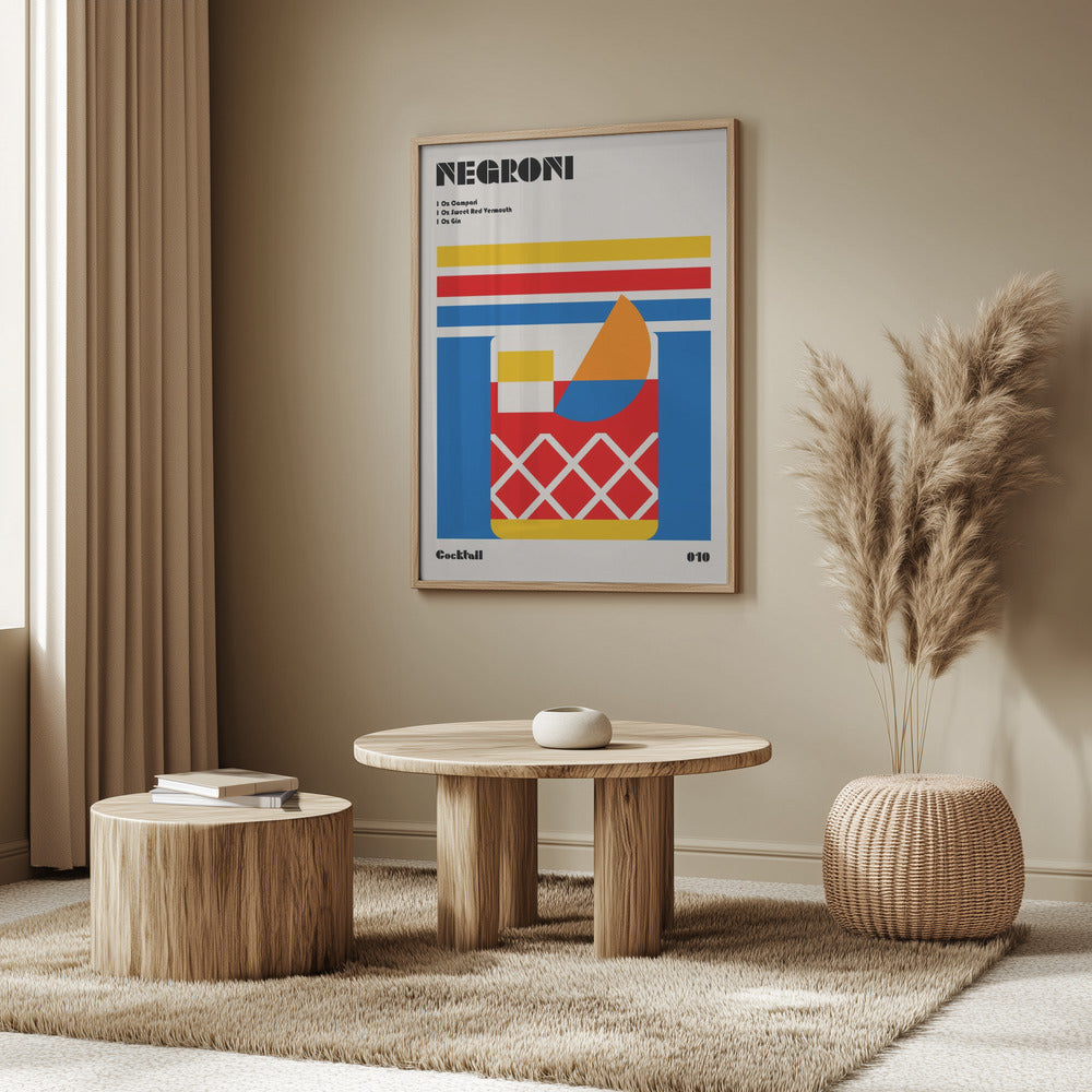 Negroni Bauhaus Cocktail | Poster