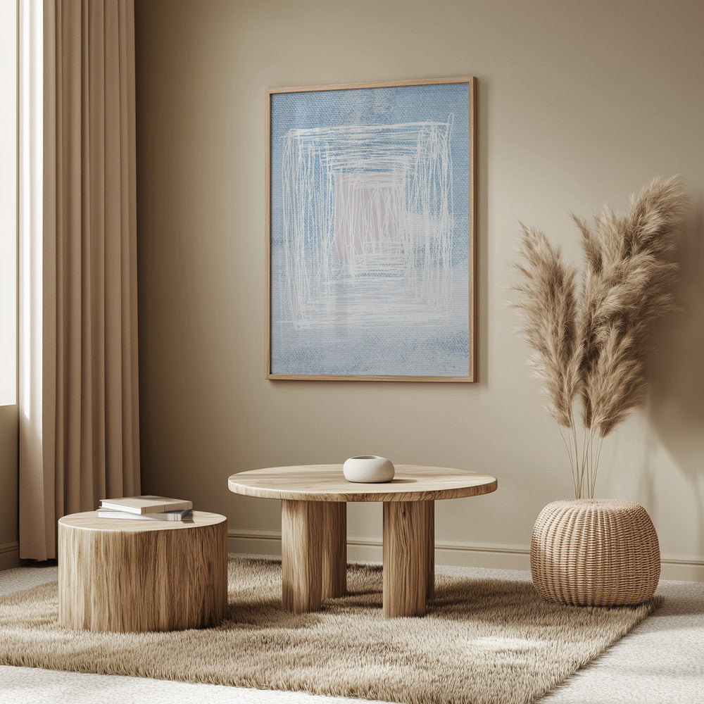 White Linear Patterns With Geometric Design | Poster