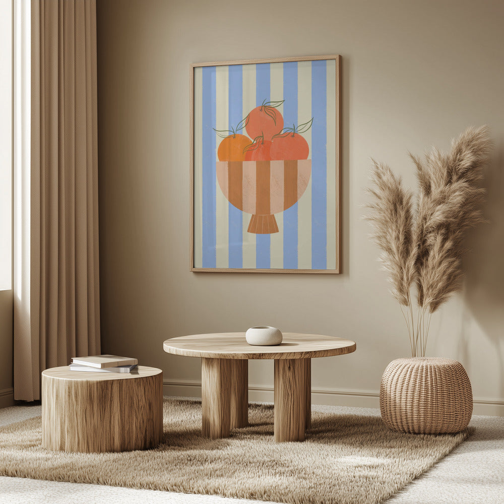 Skål med apelsiner | Poster