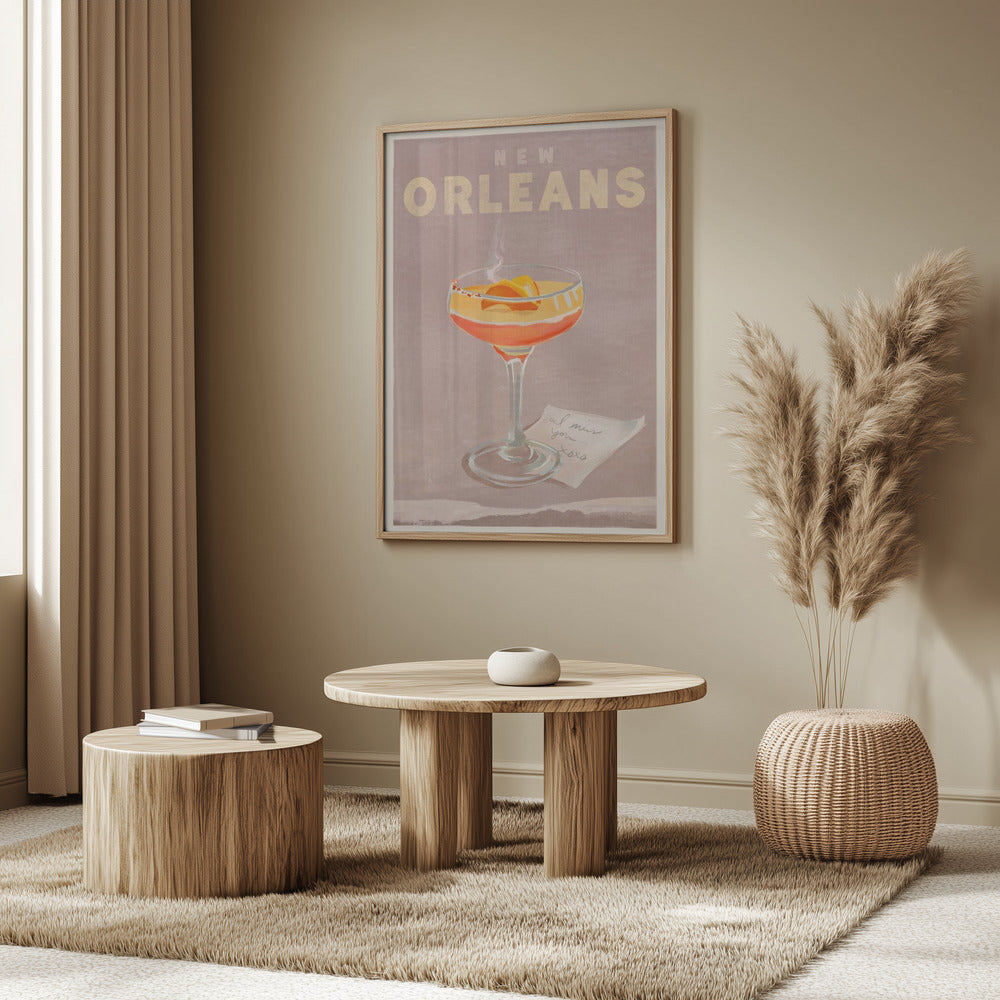 New Orleans Cocktail Travel Poster | Poster