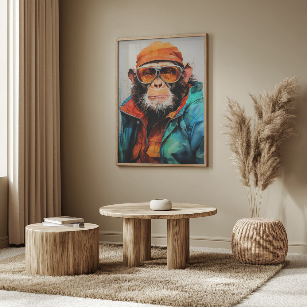 Gorilla Aquarell Tierkunst | Poster