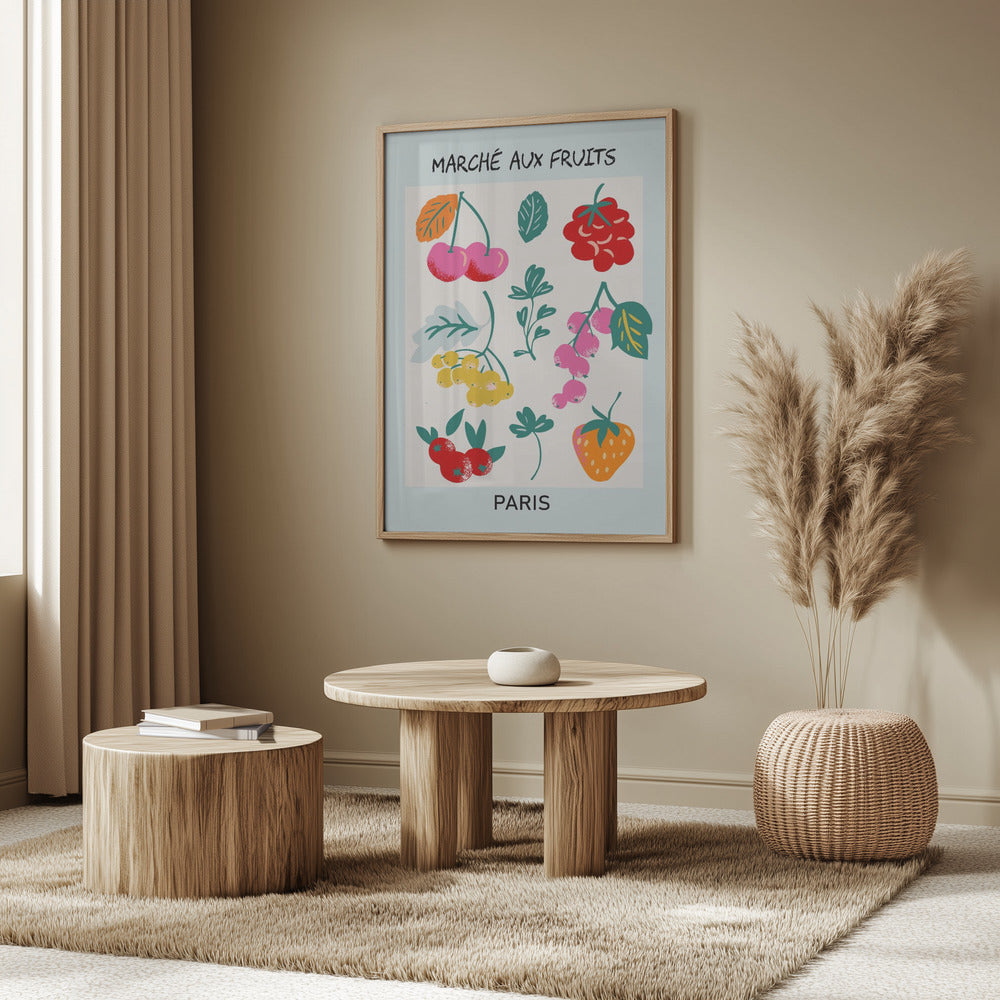 Obstmarkt Paris | Poster