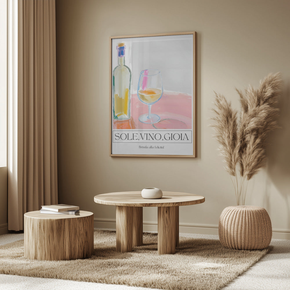 Sole, vino, gioia | Poster