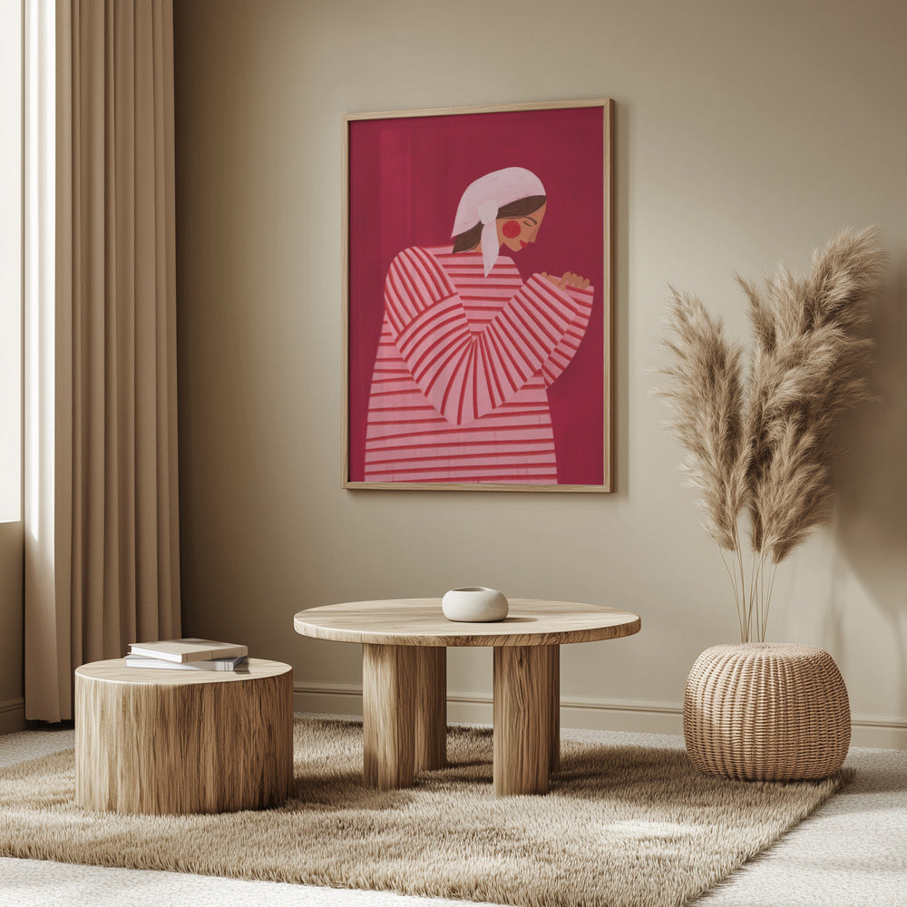 The Woman With the Red Stripes | Poster