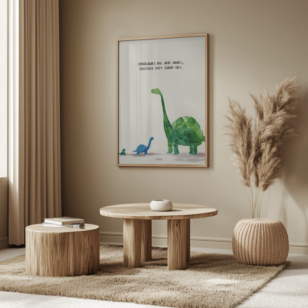 Dinozaurydużeimałe | Plakaty - Wydruki Artystyczne