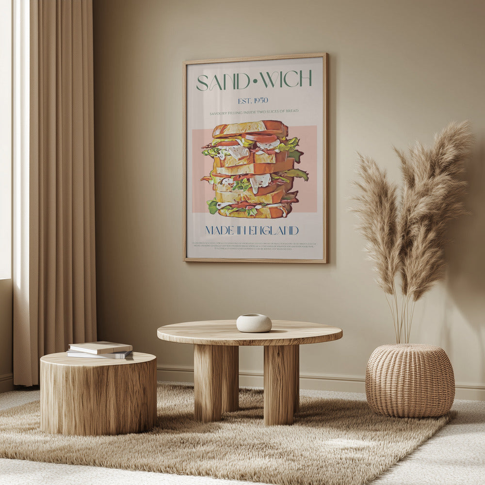 Classic Sandwich Made In England | Poster