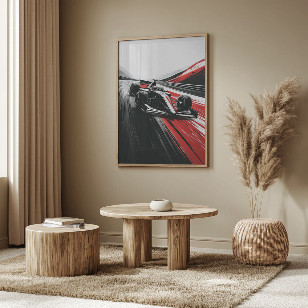 Autorennen-Sportkunst | Poster