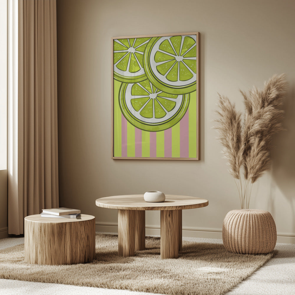 Lime On Pink | Poster