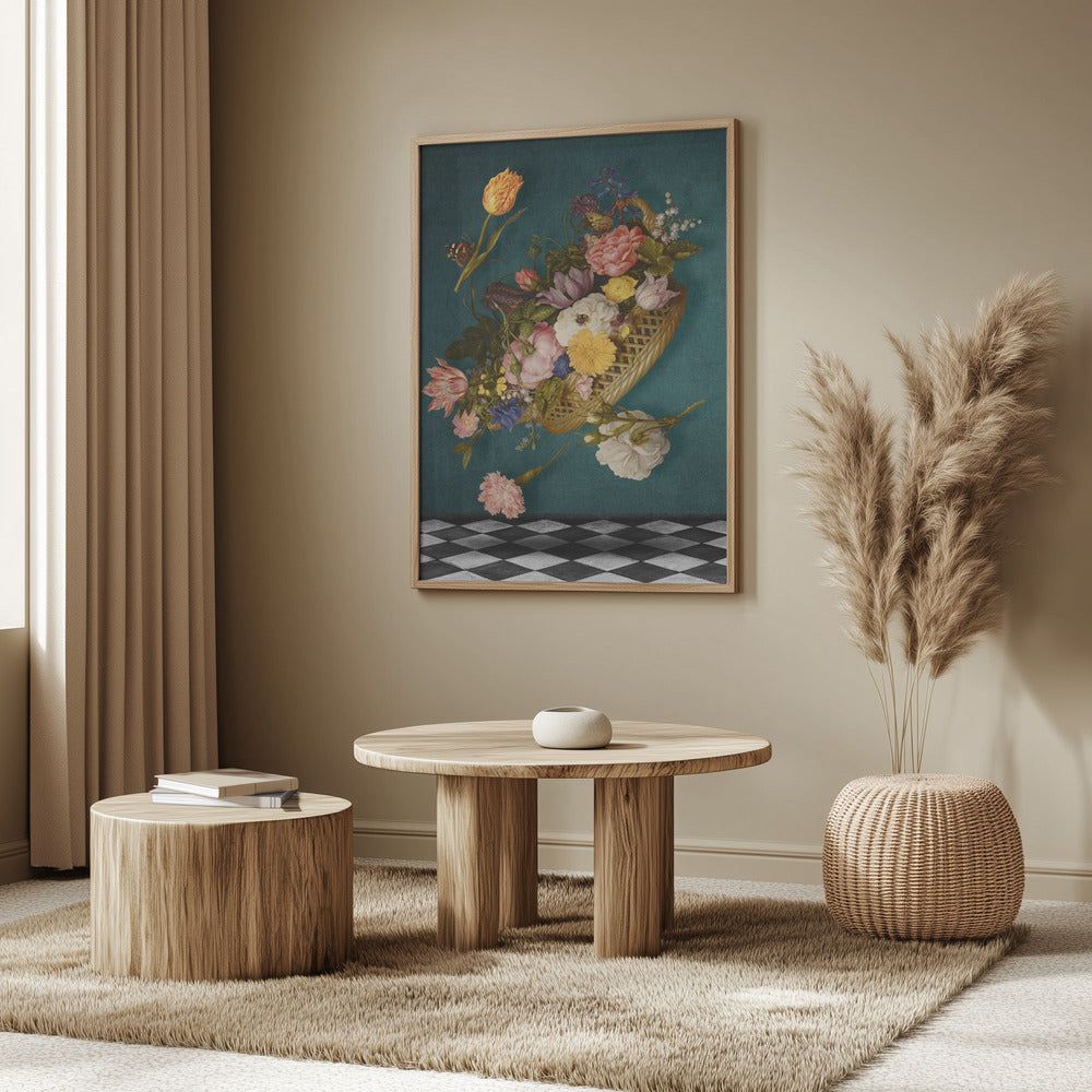 Floating Floral Basket | Poster