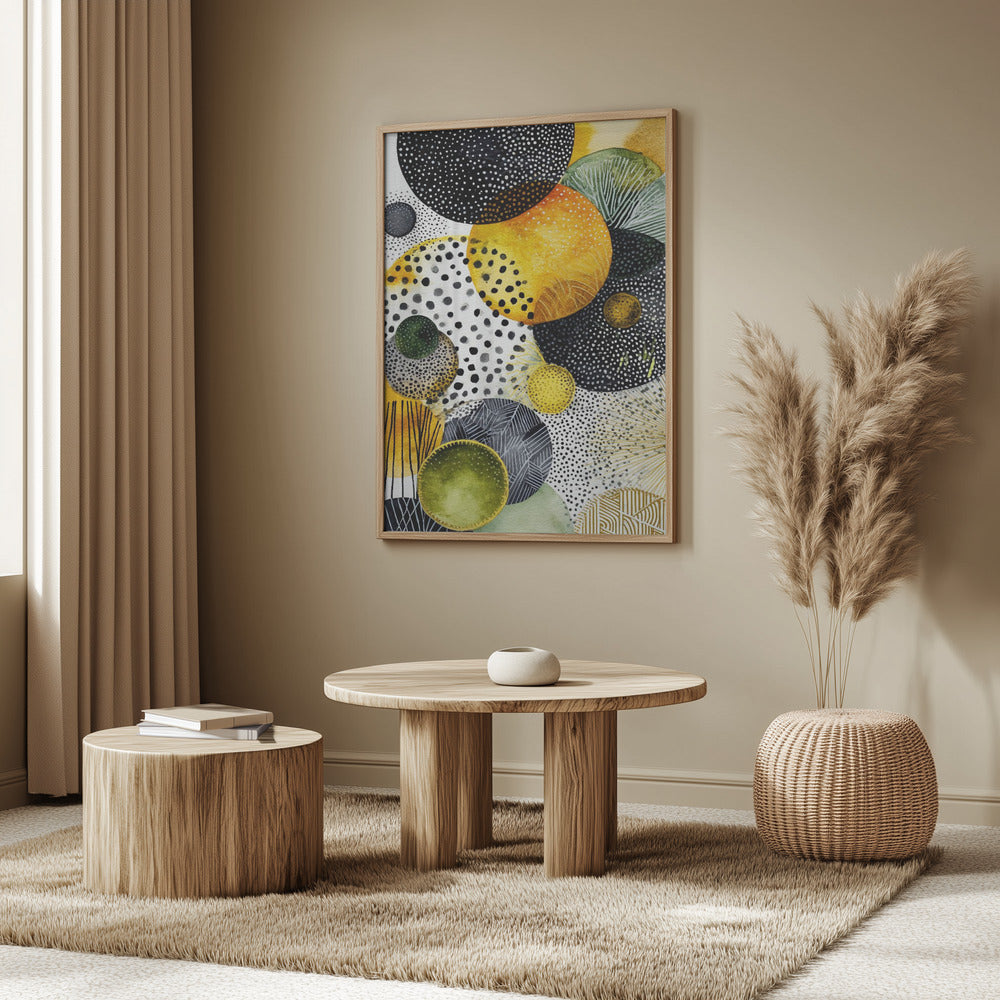Composition with Overlapping Circles | Poster