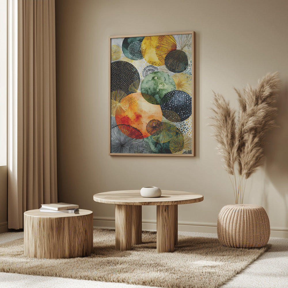 Composition with Overlapping Circles | Poster