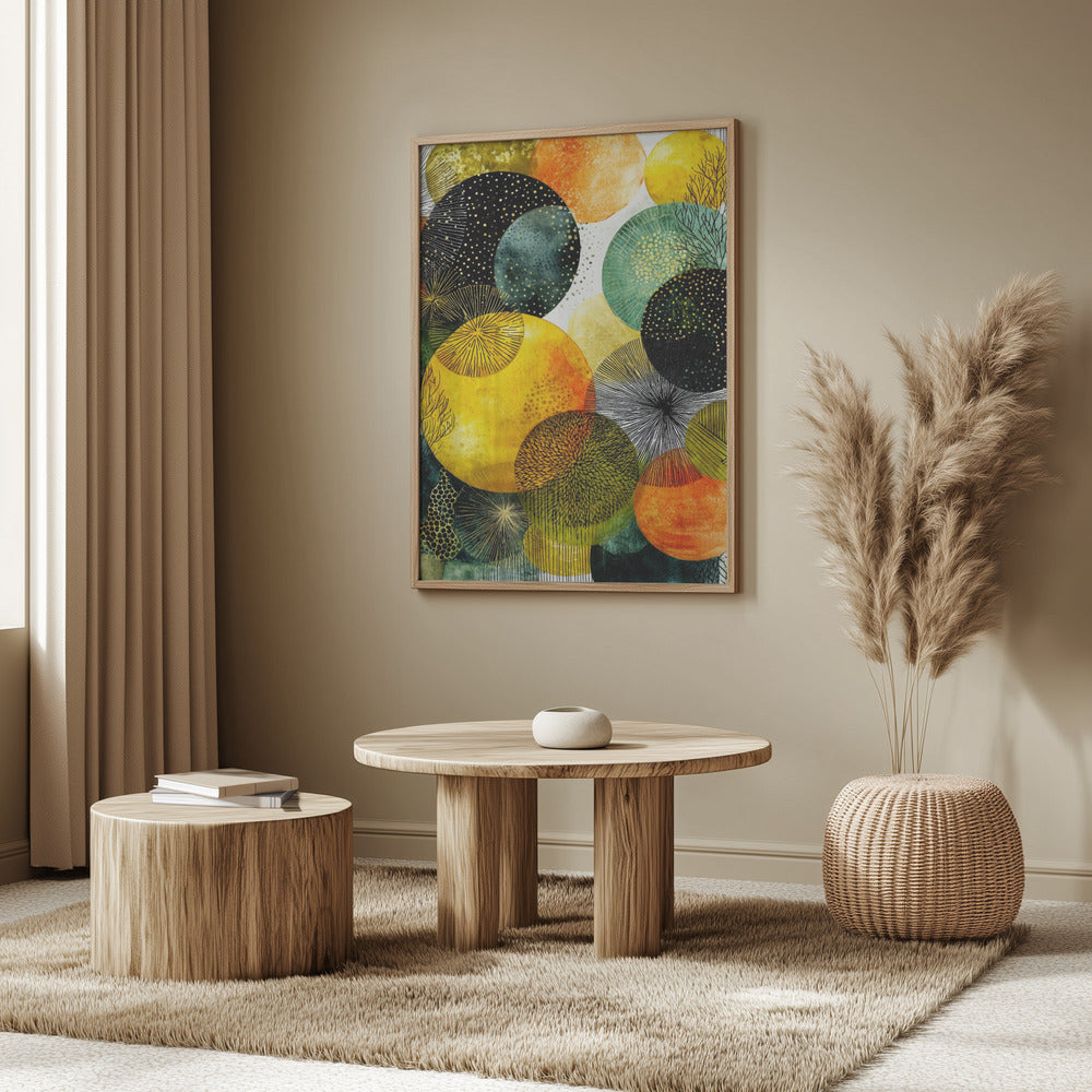 Composition with Overlapping Circles | Poster