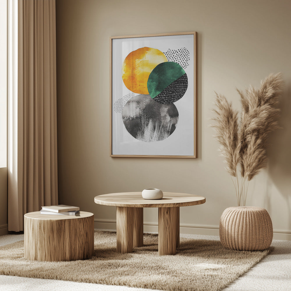 Composition with Overlapping Circles | Poster