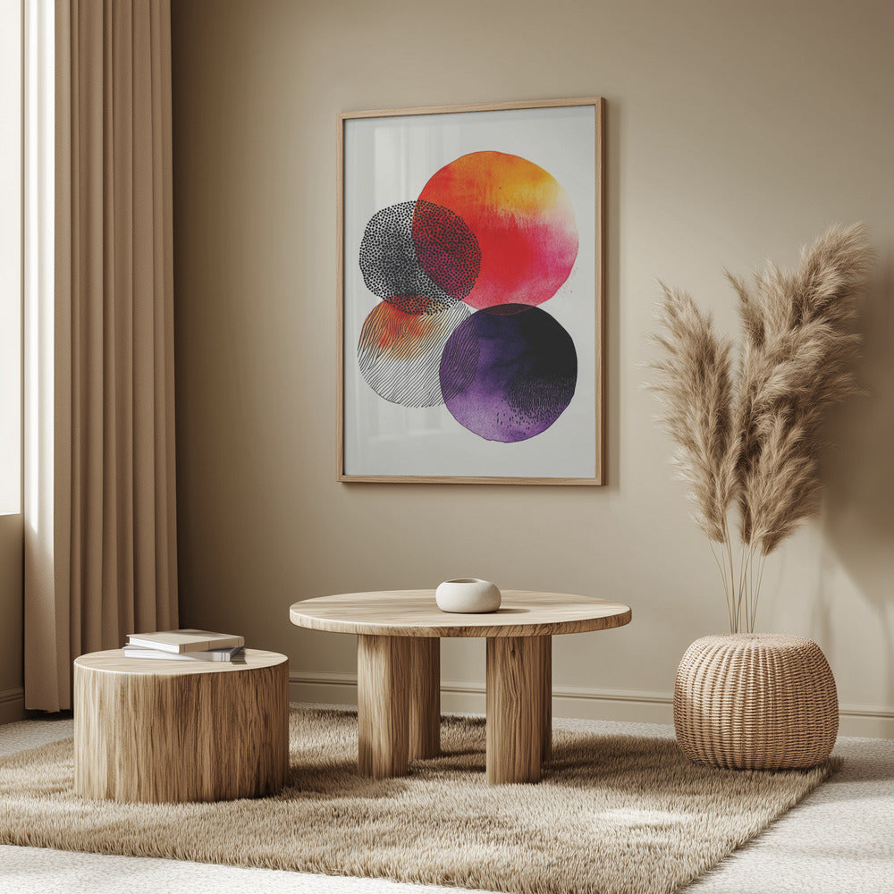 Composition with Overlapping Circles | Poster