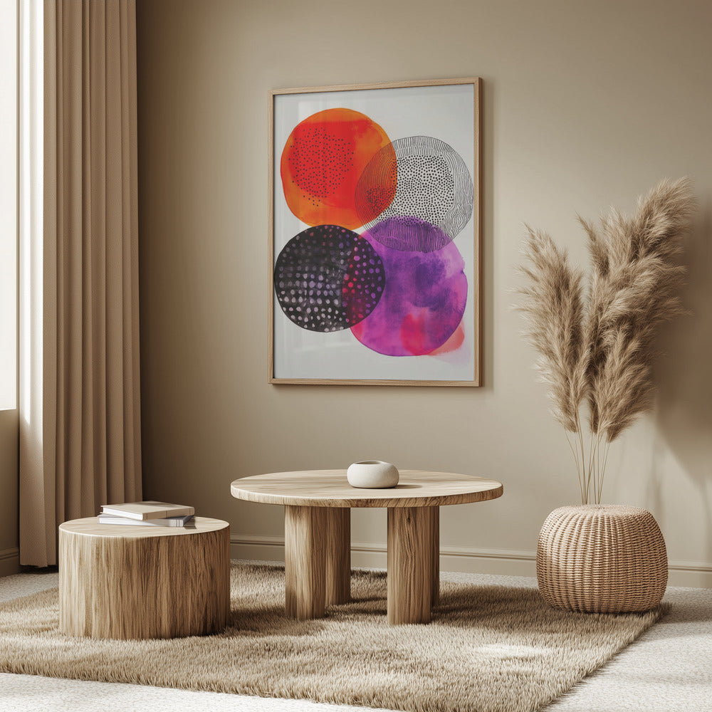 Composition with Overlapping Circles | Poster
