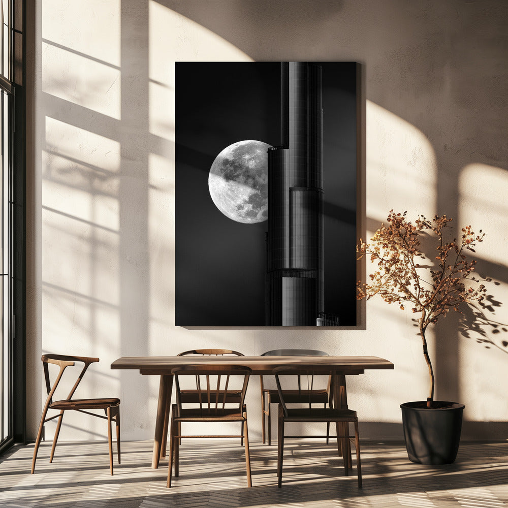 Super moon Burjkhalifa | Canvas