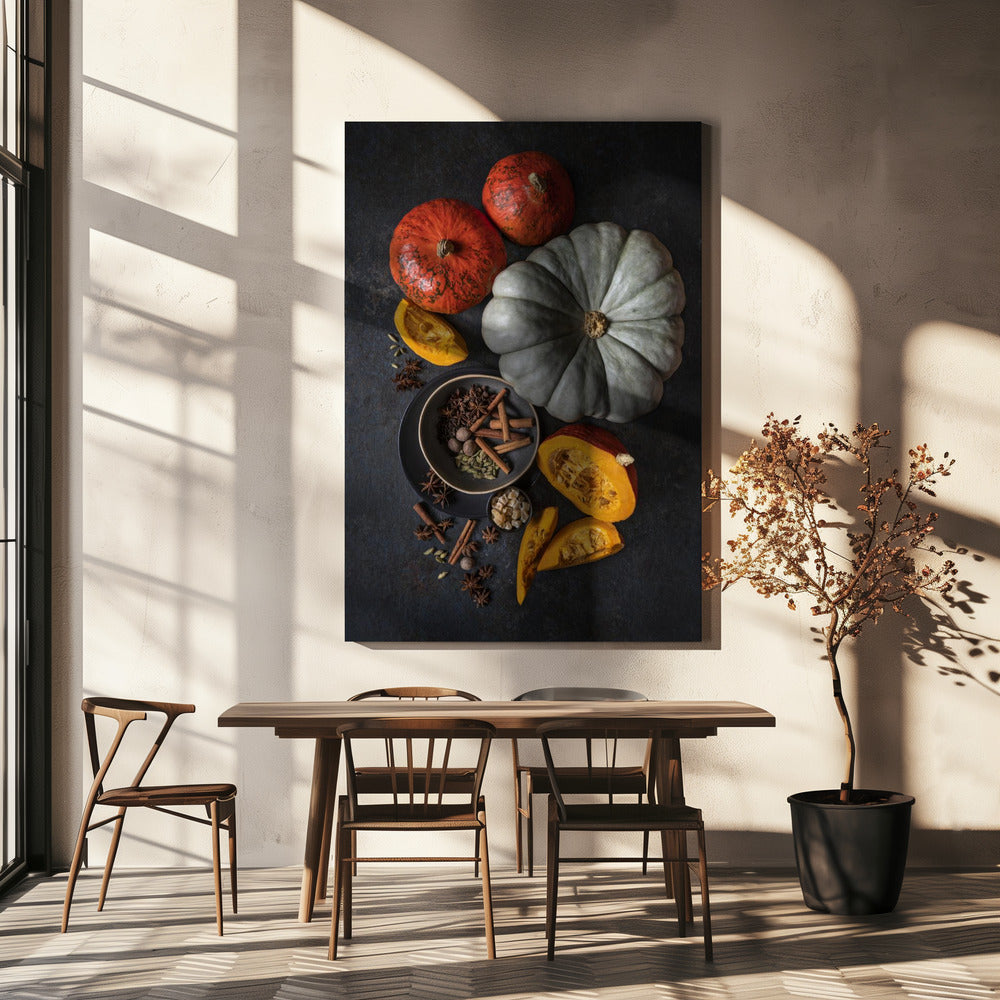 L'automne sur la table | Tableaux sur Toile
