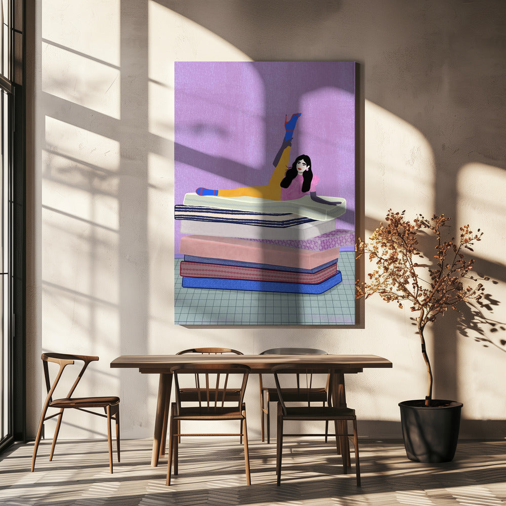 Raise your leg up to your head | Canvas