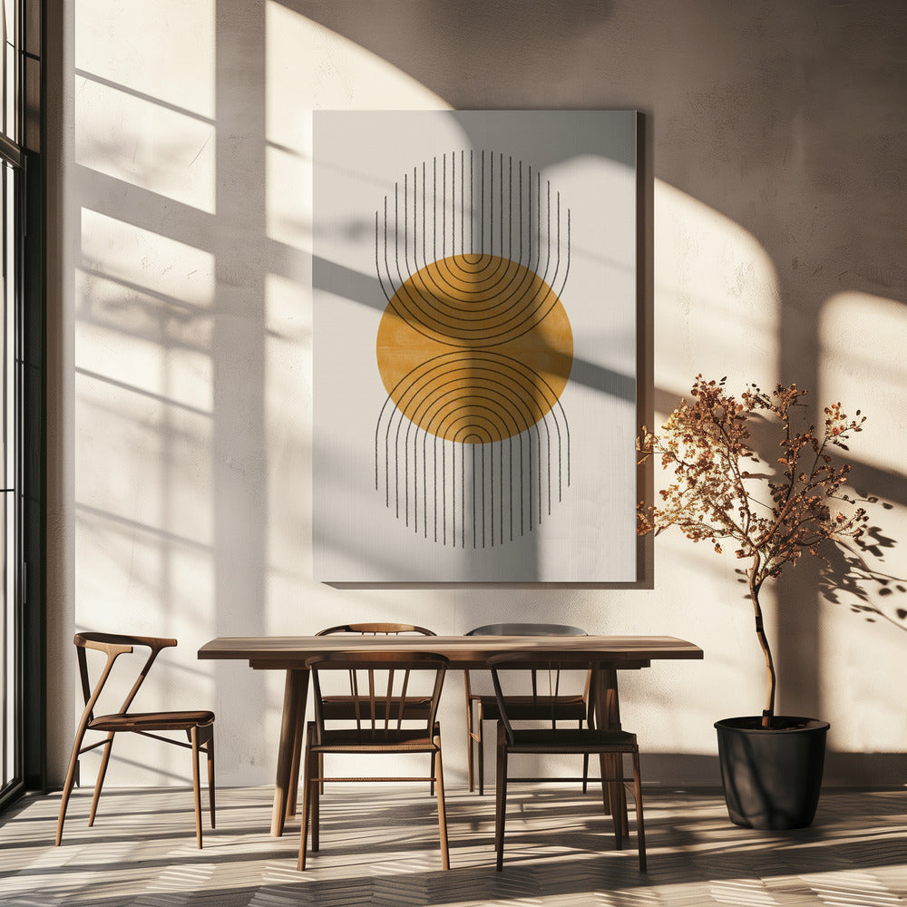 Punto Perfetto Giallo | Stampe su Tela