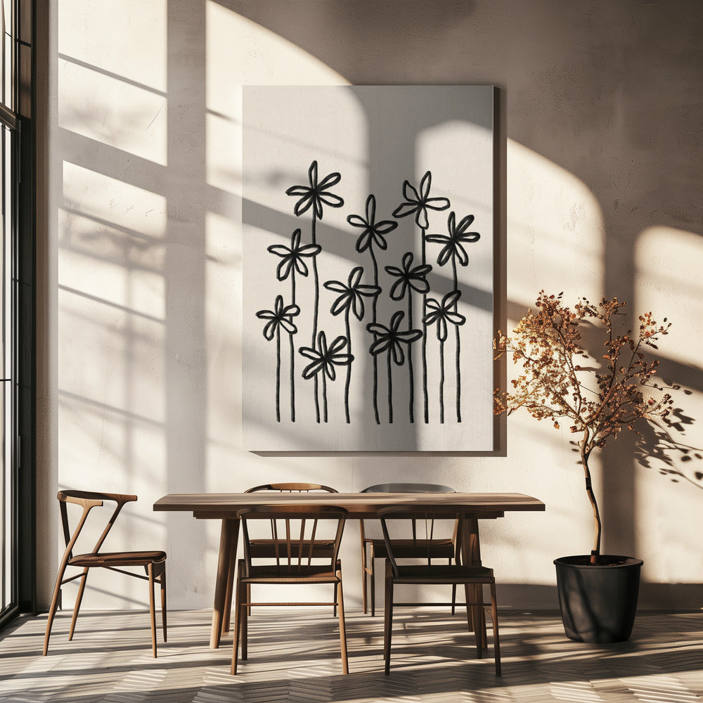 Ett fält av blommor | Canvas