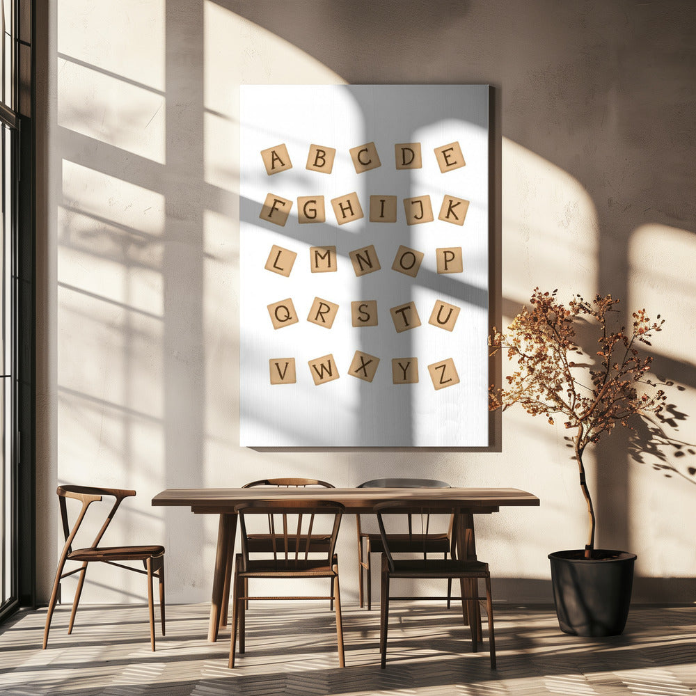 Bloques de madera ABC | Impresiones en Lienzo
