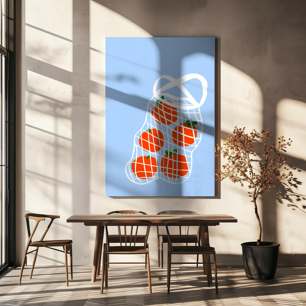 Tomaten im Netz | Leinwand-Bilder