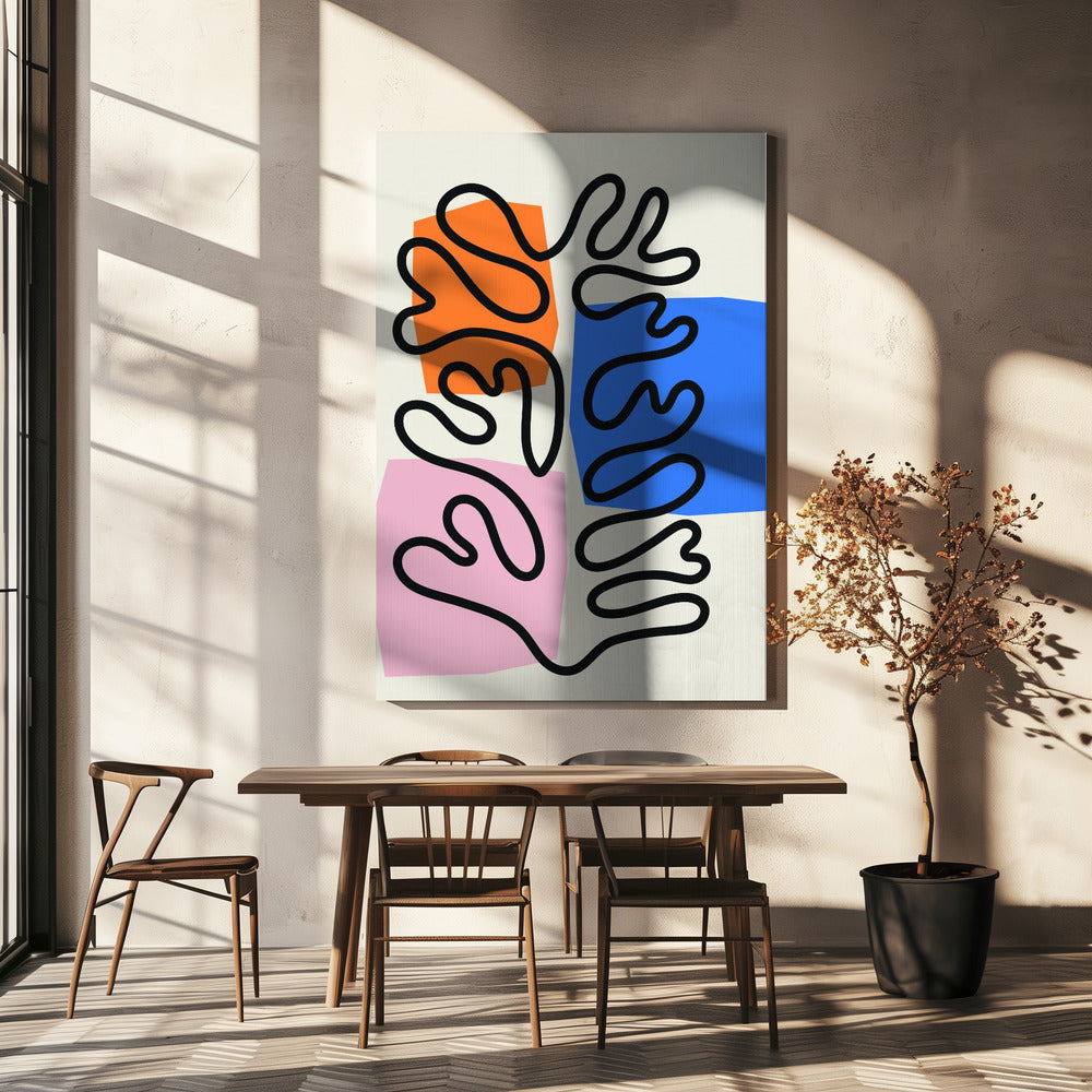 Le favolose alghe #3 di Henri Matisse | Stampe su Tela