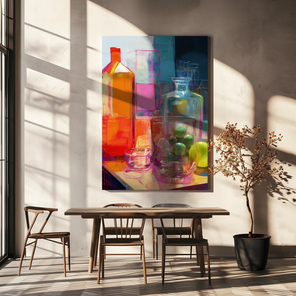 Neonstilleben nr 2 | Canvas