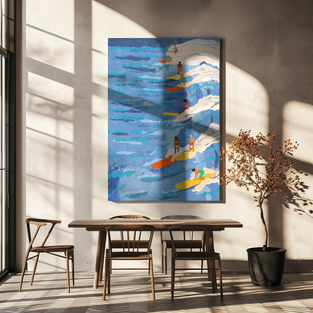 entspanntes Surfen | Leinwand-Bilder