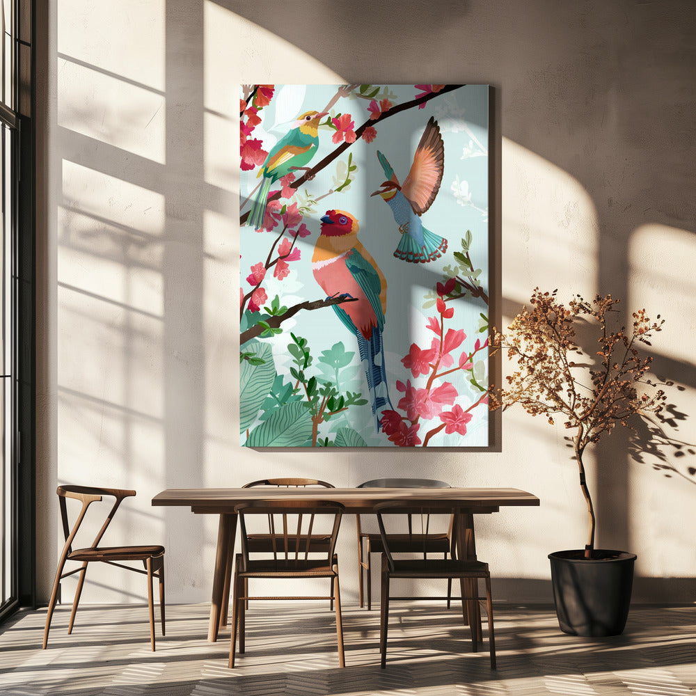 Zomervogels | Canvasprints