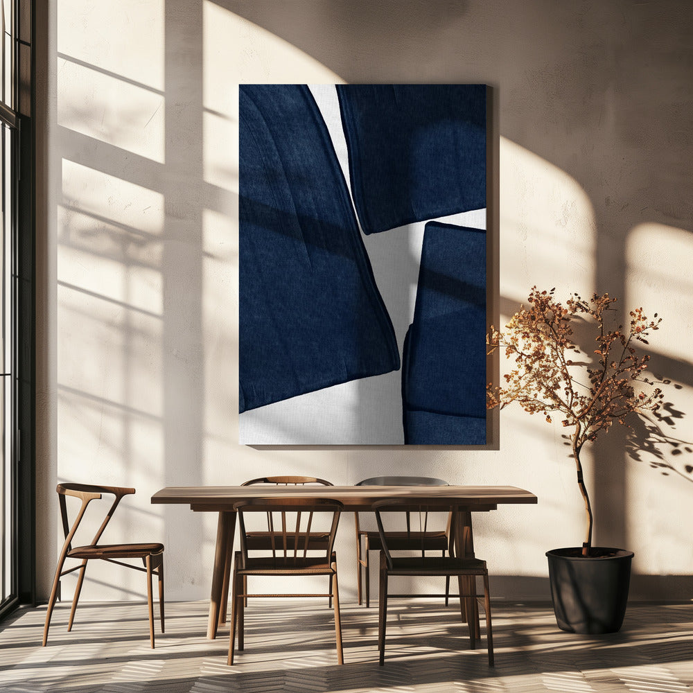 Minimalist Painting Blue III | Canvas