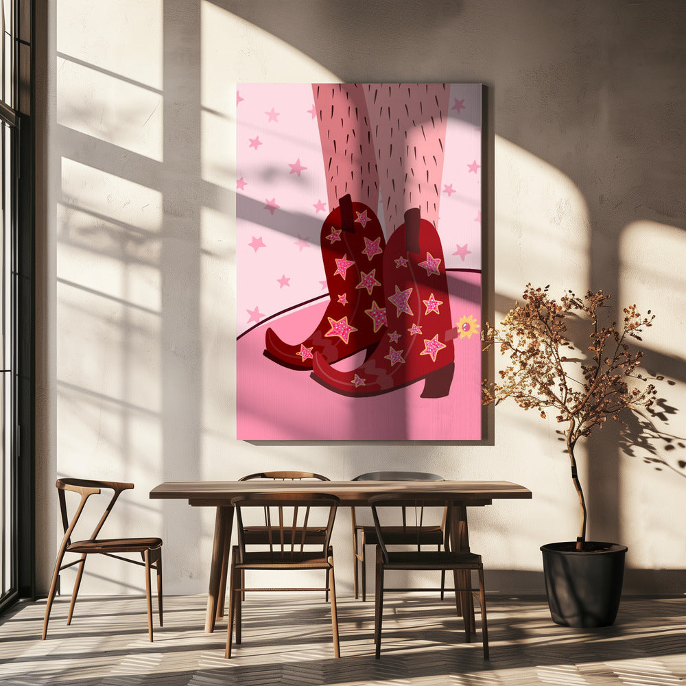 Buty w gwiazdki | Wydruki na łótnie