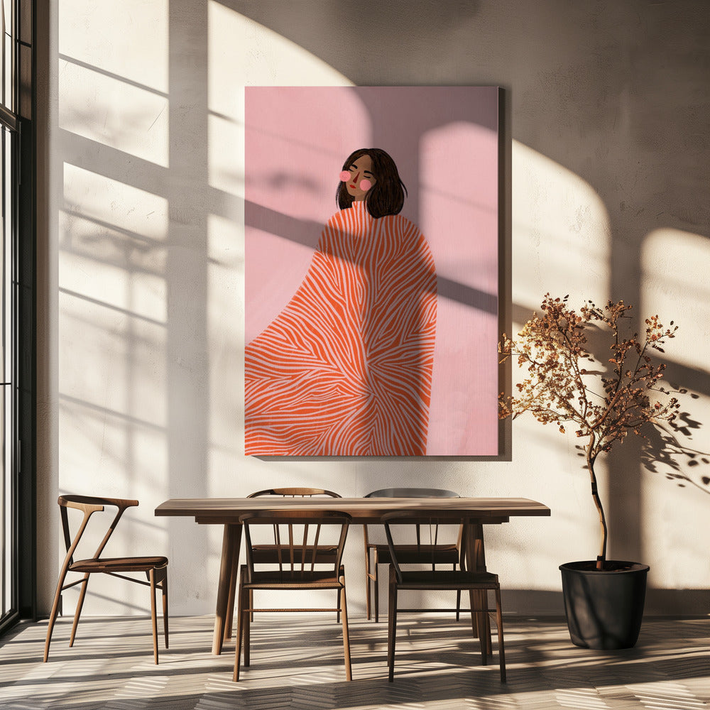 The Woman With the Swirls | Canvas