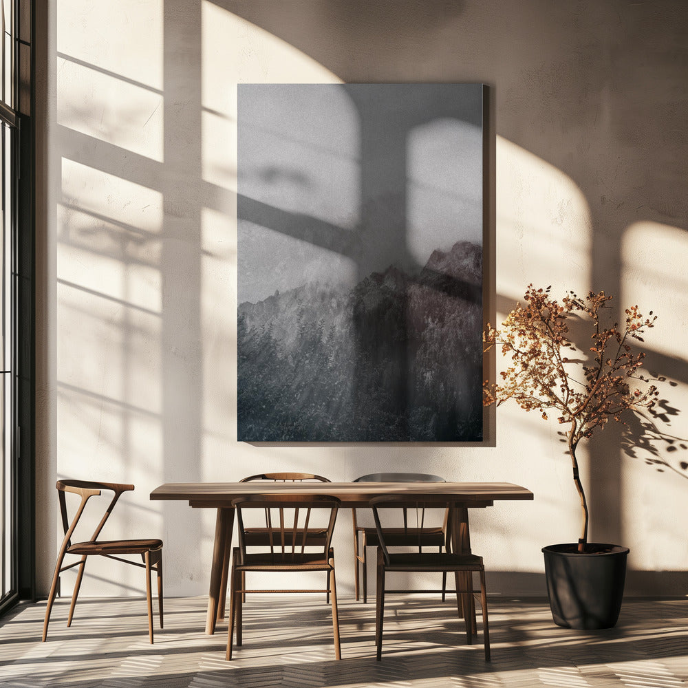 Misty Karakoram mountains | Canvas