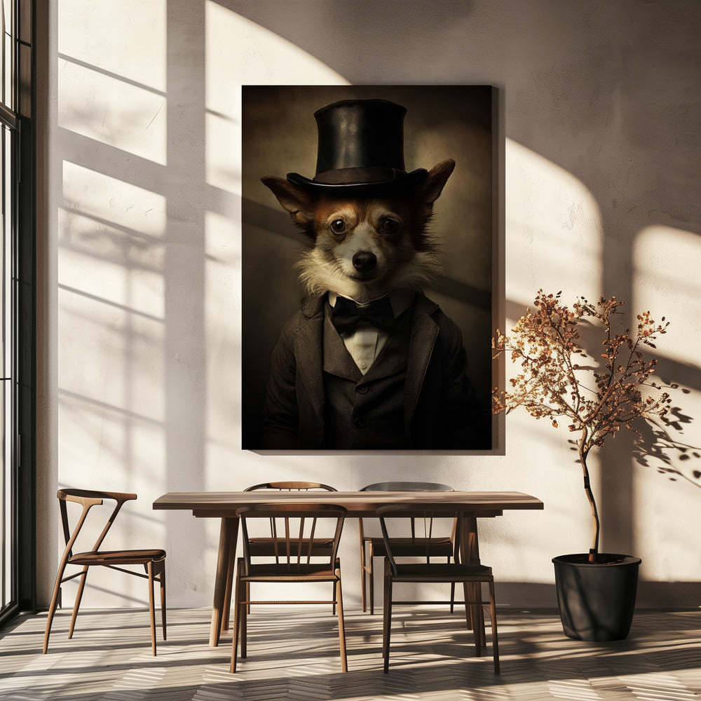 Dog in Suit | Canvas