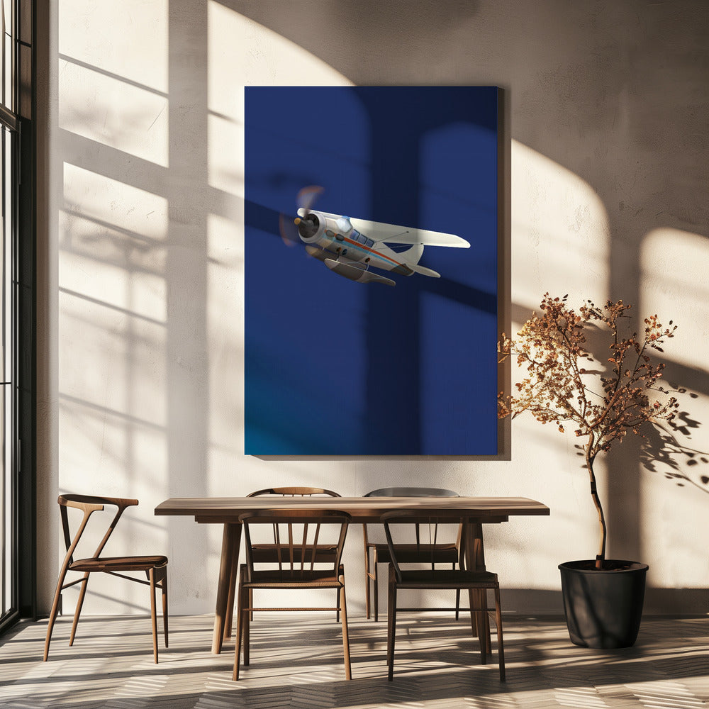 Vintage Wasserflugzeug | Leinwand