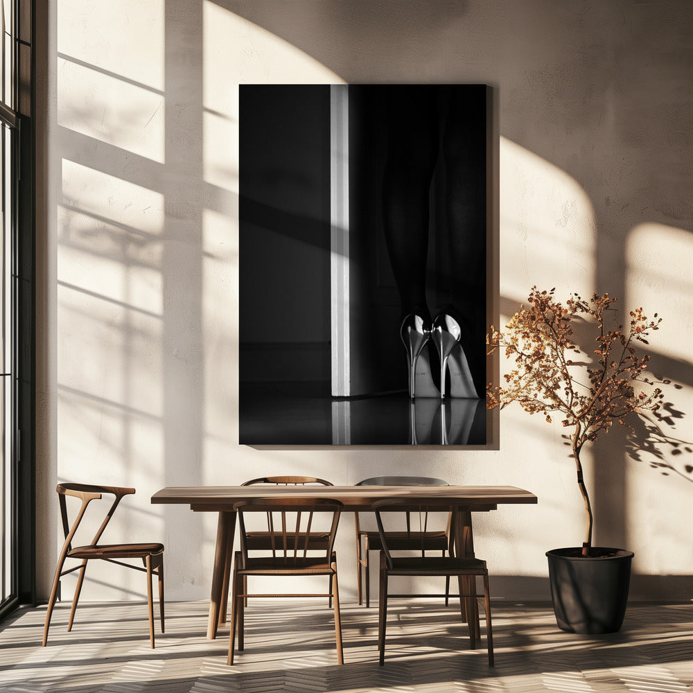 black + white + door | Canvas