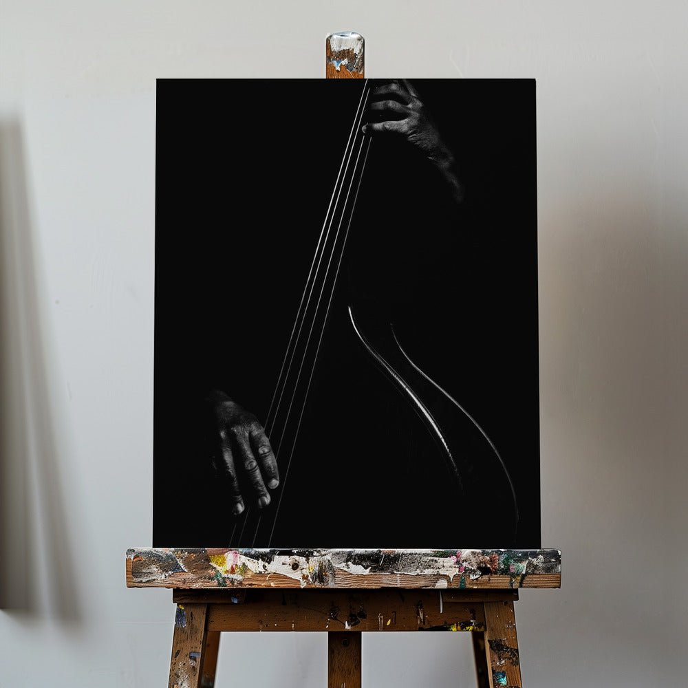 Le contrebassiste | Tableaux sur Toile