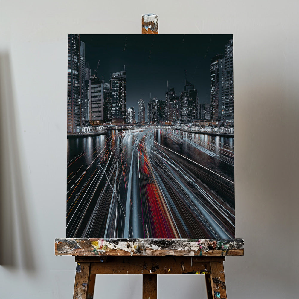 Traffic jam in the Dubai canal | Canvas