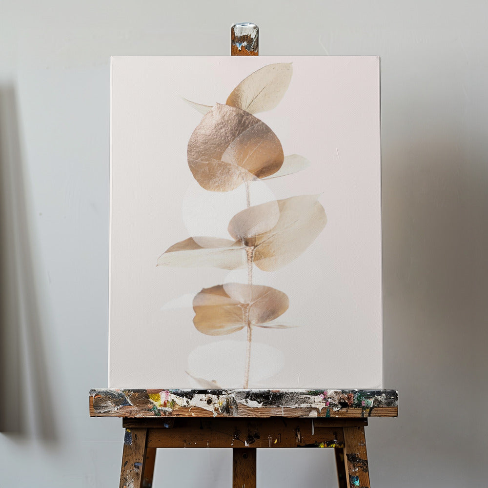 Eukalyptus Creative Gold 04 | Leinwand-Bilder