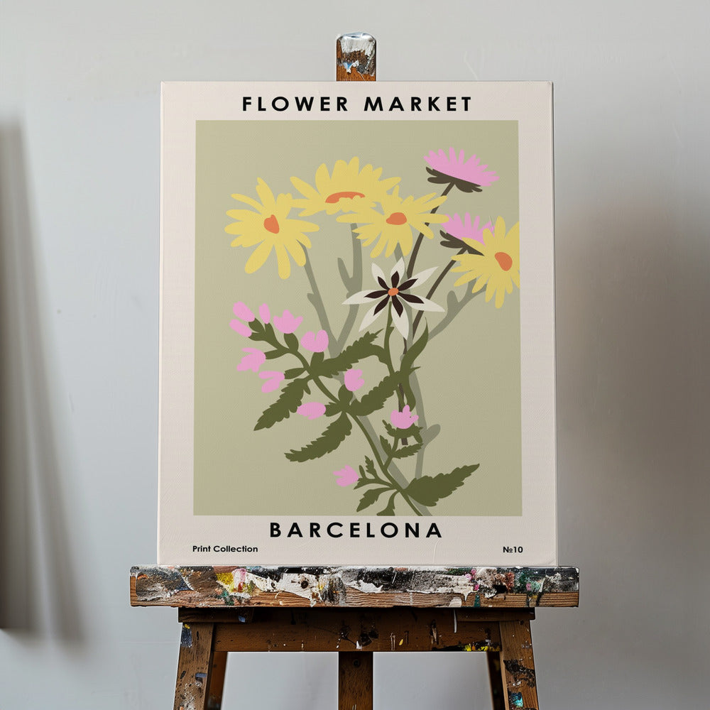 Flower Market Barcelona | Canvas