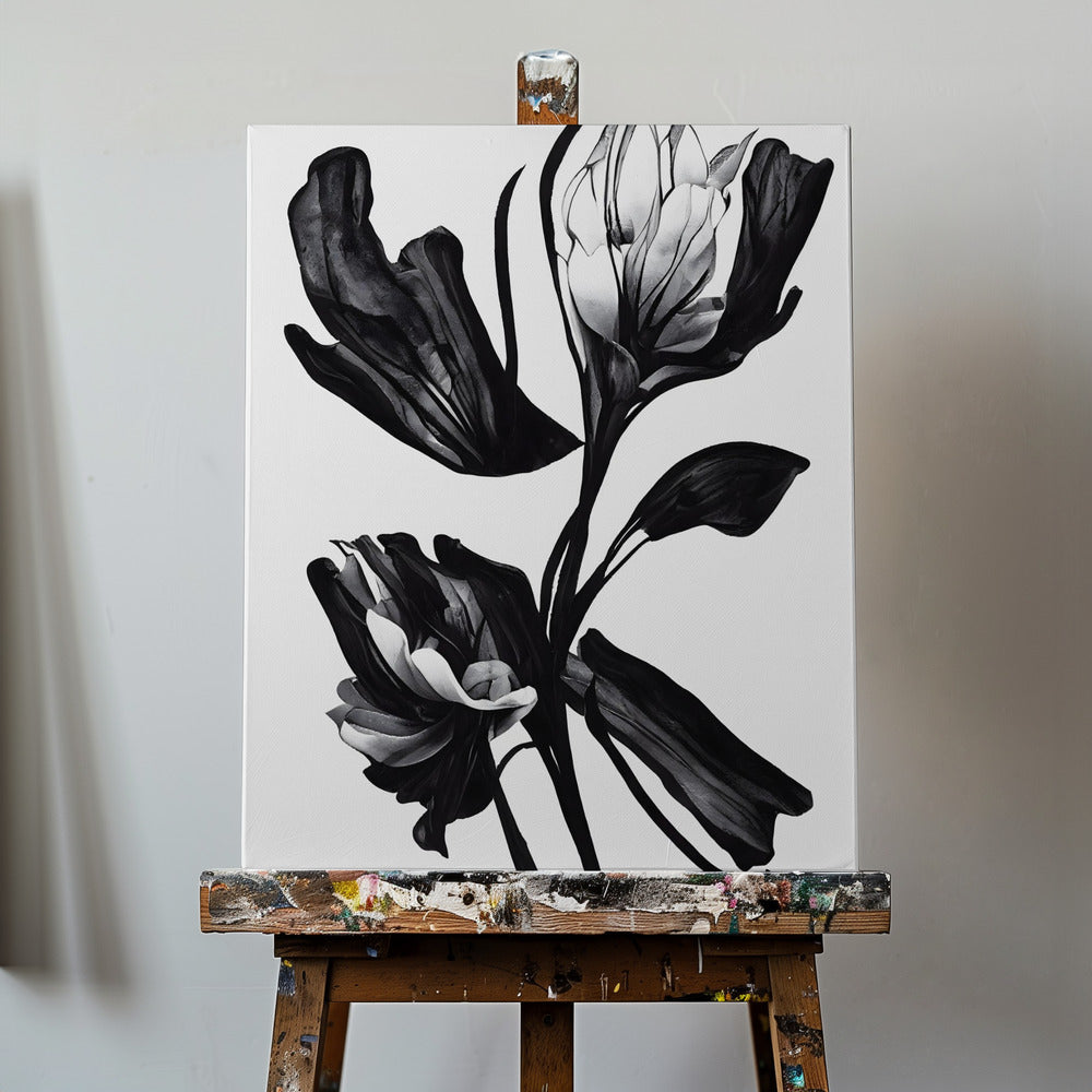 Black Flower | Canvas