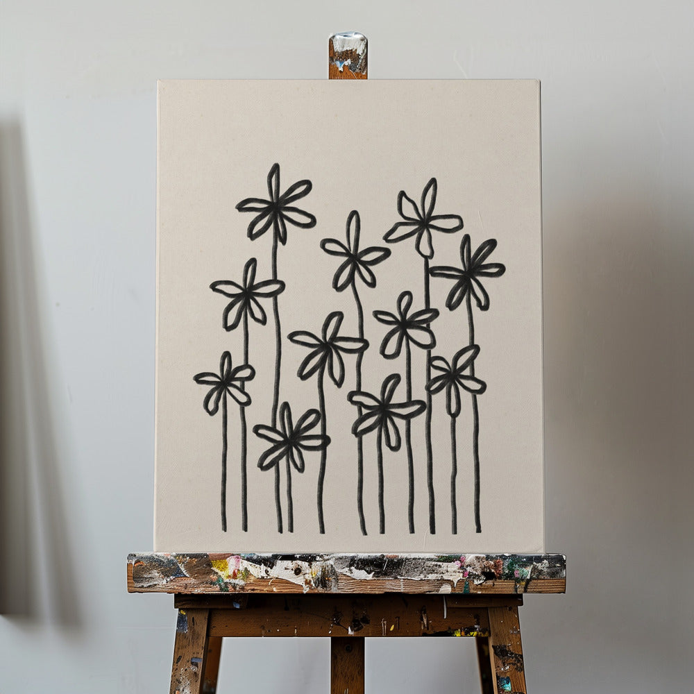 Ett fält av blommor | Canvas