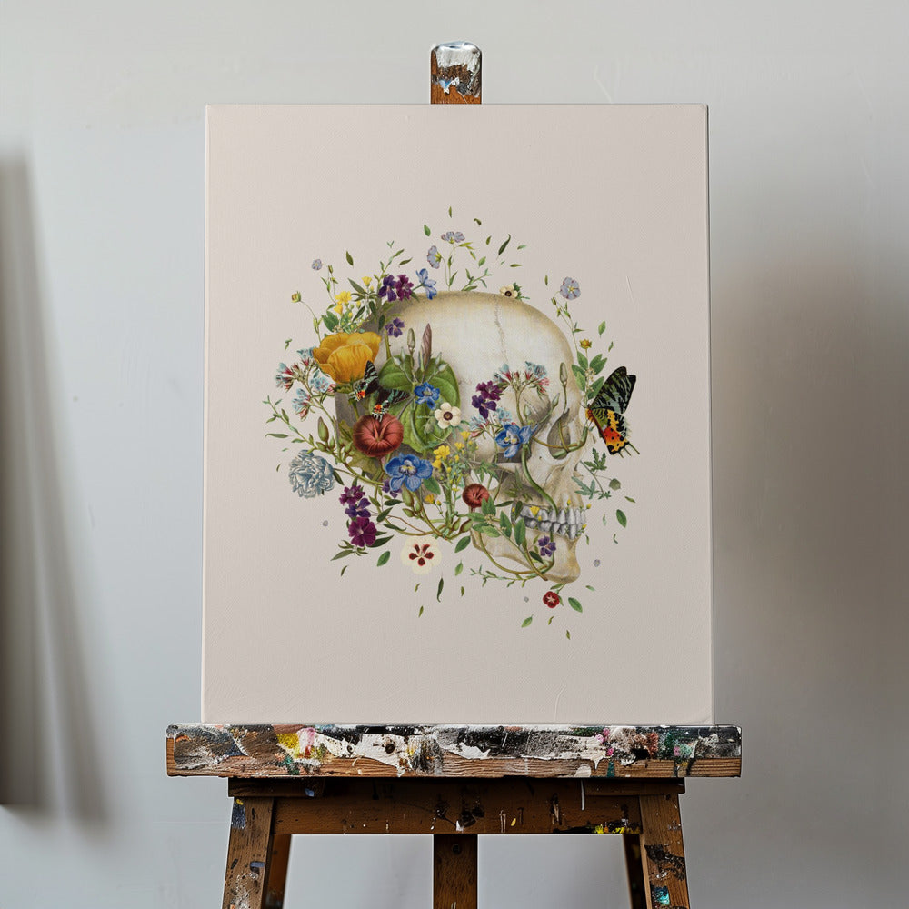 Floral skull | Canvas