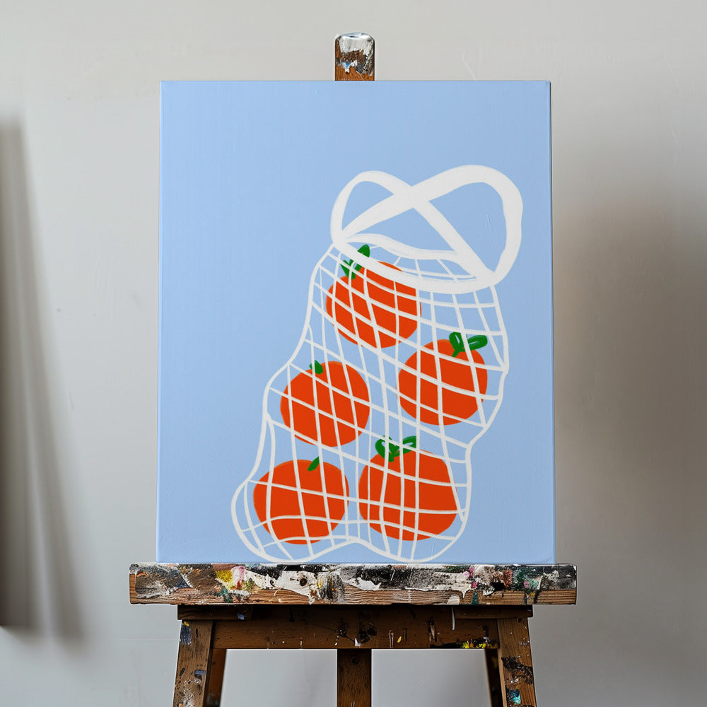 Tomaten im Netz | Leinwand-Bilder