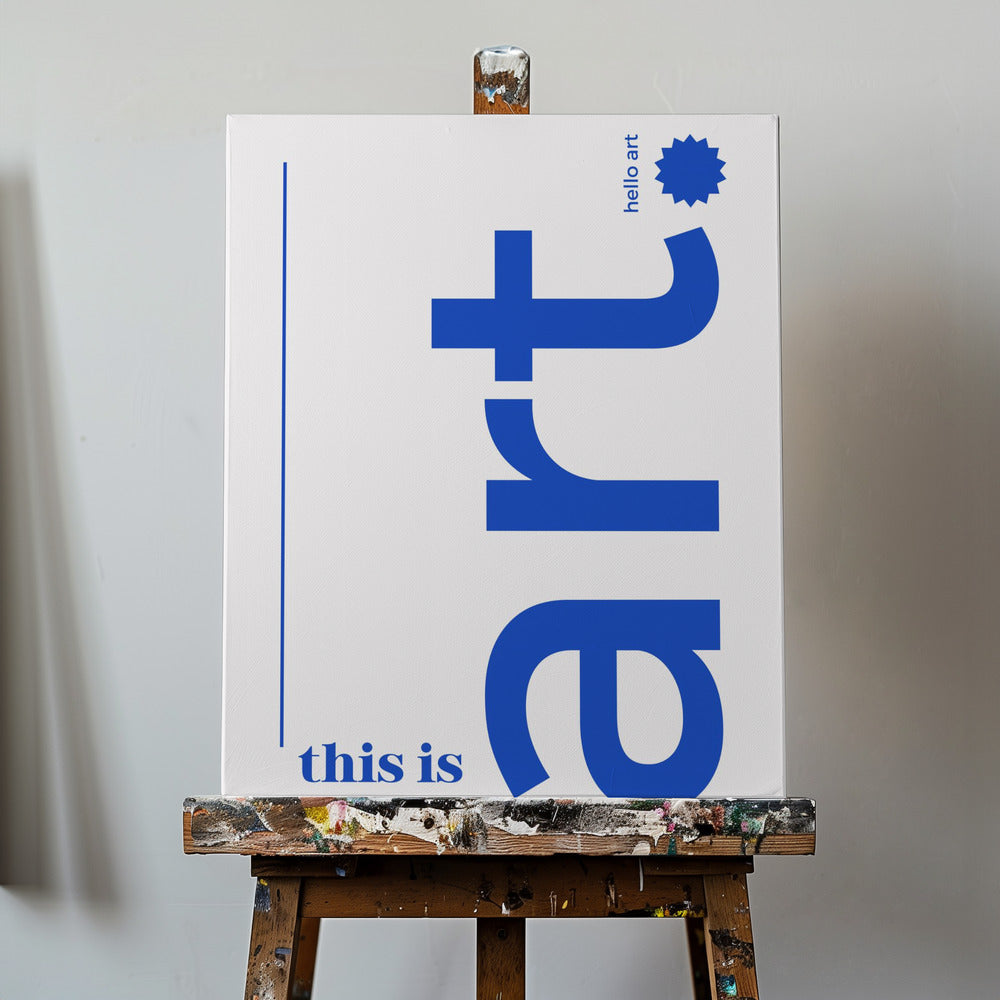 Witaj, śmiała typografia | Wydruki na łótnie