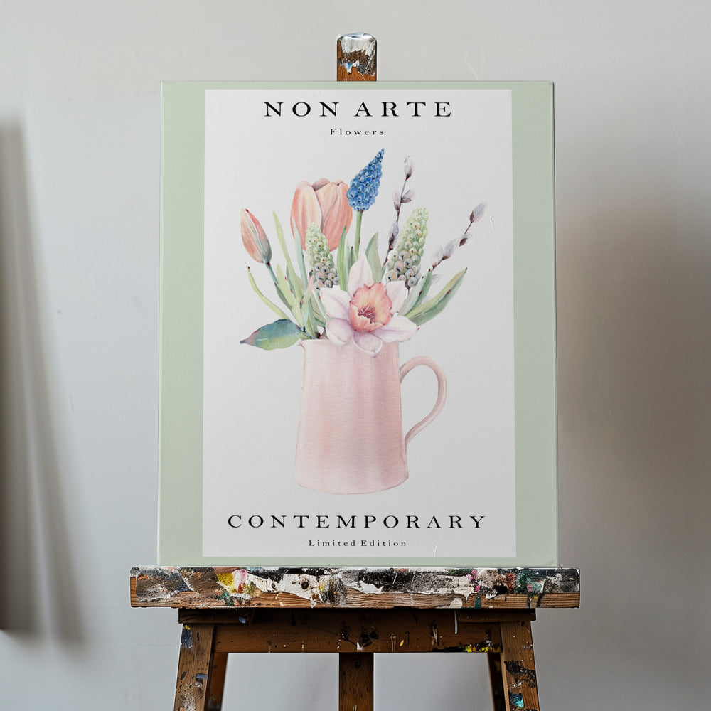 Non Arte Green flower vase | Canvas