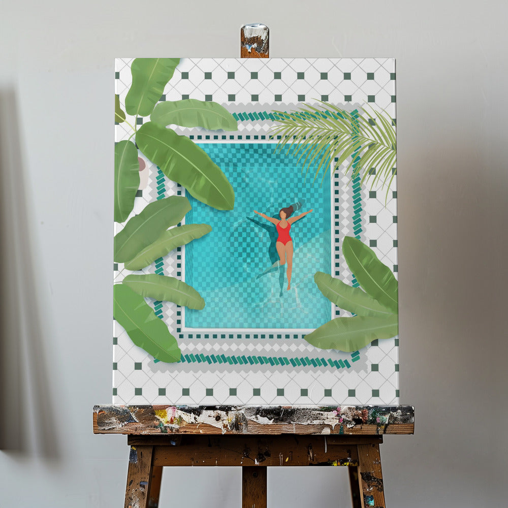 Riad-Pool | Leinwand-Bilder