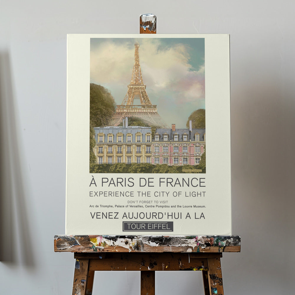 Paris retro print | Canvas