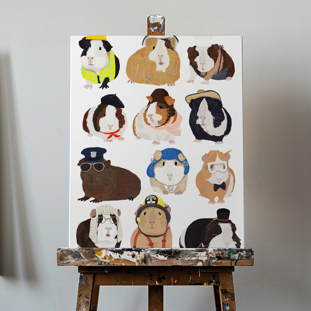 Guinea Pig Working Hr | Canvas